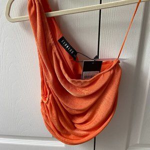 One shoulder party top